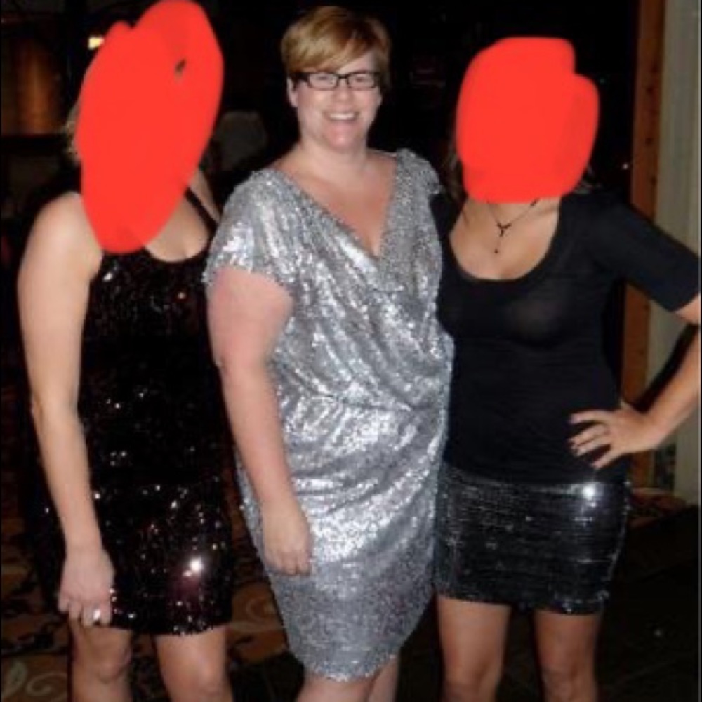 Nordstrom Silver Sequin Dress - Picture 3 of 8
